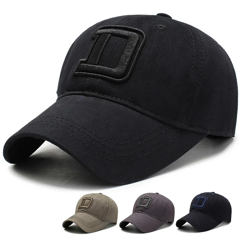 

Pure Black Summer Sun Embroidered Hat Korean Verion Trendy Fahion Veratile Baeball Cap Women Dad Hat