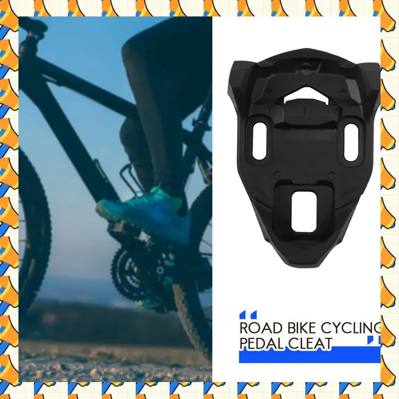 

ABYB 4Pcs Bike Cleat Set Plastic Black Road Bike Cycling Pedal Cleat Lock Replacement Parts Accessories For Time Iclic/X-Presso