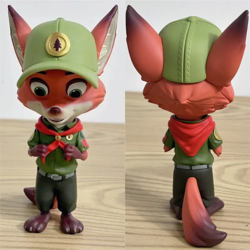

13/15 см мультфильм Зоотопия Ник Джуди фигурка приливный костюм модель орнамент украшение для рабочего стола детский подарок на день рождения периферийные устройства из фильма