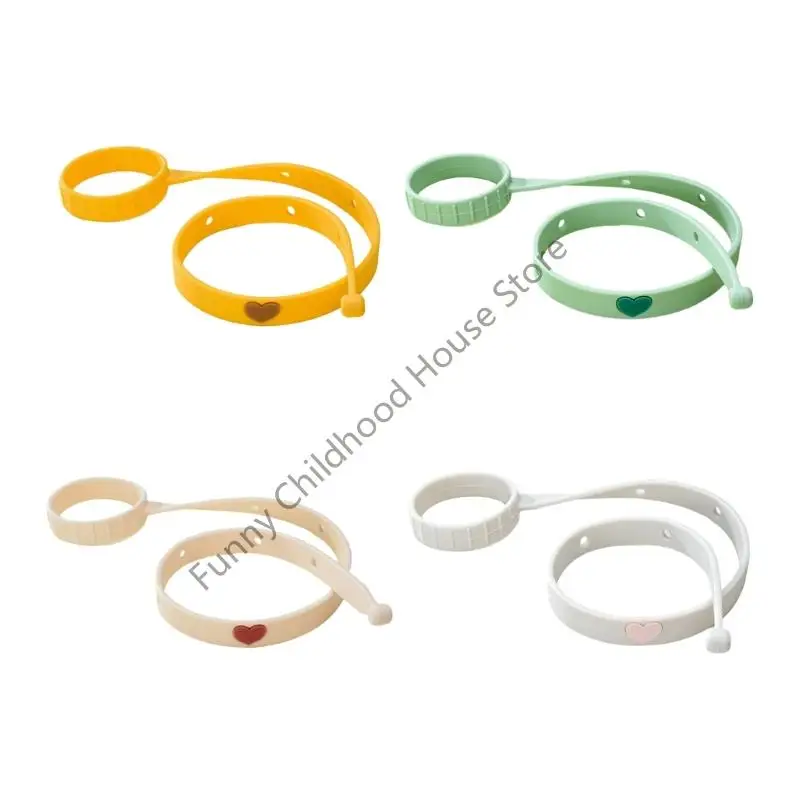 

D0LA Безопасное держатель бутылок цепной ремень для детей мягкий регулируемый силиконовый ремешок Lanyard