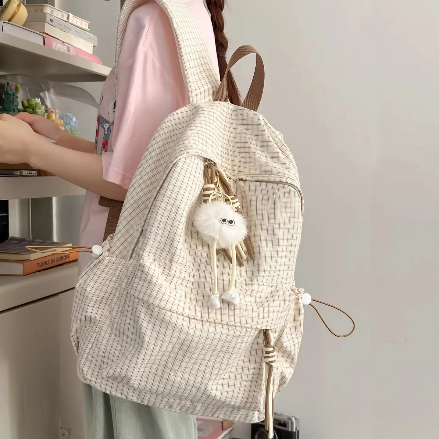bote-mochila-retro-a-cuadros-de-gran-capacidad-para-mujer-bolsa-de-viaje-escolar-correas-de-hombro-de-lona-forro-de-polies