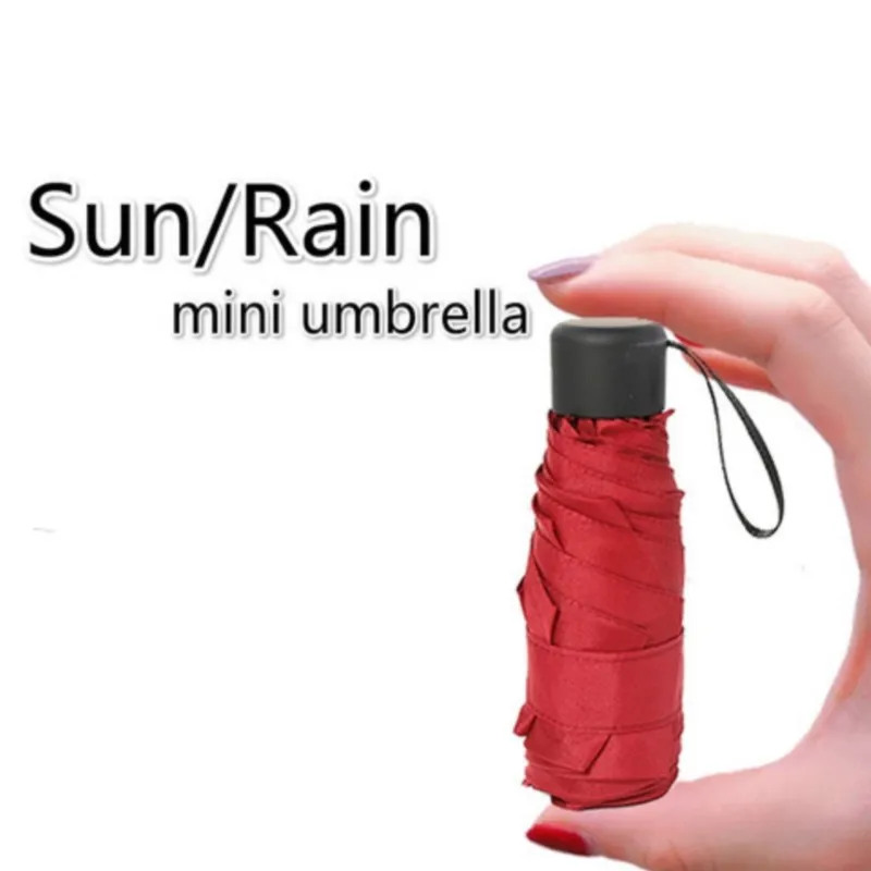 Mini Pocket Umbrella Women UV Small Umbrella 180g Rain Women Waterproof Men Parasol Convenient Girls Travel Parapluie Kid