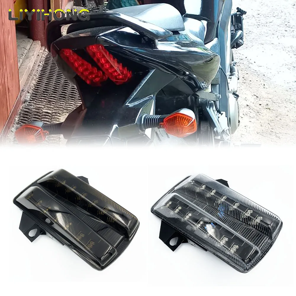 

For Suzuki SV650 SV650A SV650F SV650S SV650SF 2003 2004 2005-2015 Rear Tail Light Brake Turn Signals Integrated LED Light