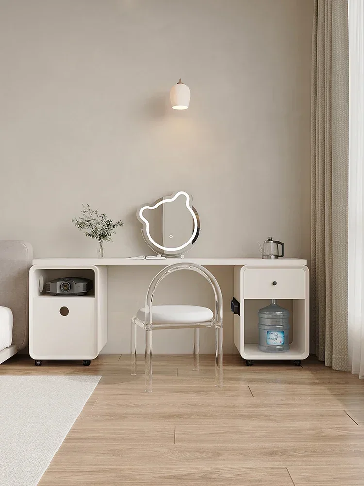 

practical Dressing table modern and minimalist master bedroom corner storage bucket cabinet integrated makeup table