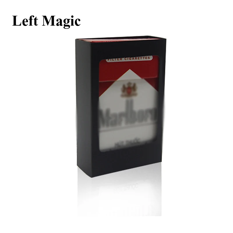 Vanishing Cigarette Case Magic Tricks Disappearing Vanishing Deck Card Box Close-Up  Street Stage Illusions Gimmicks  Props Toys