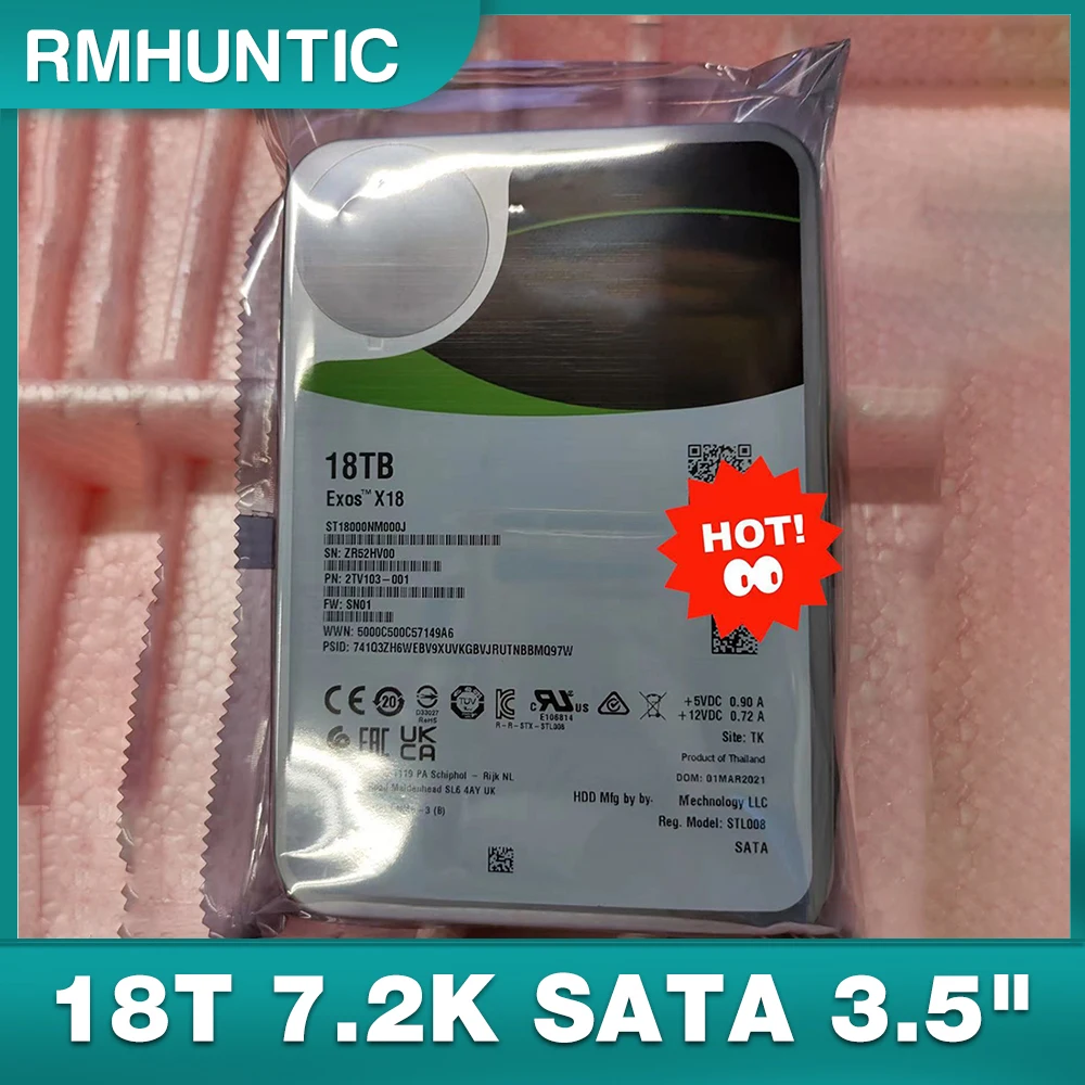 

ST18000NM000J Brand New Enterprise Mechanical Hard Disk 18T 7.2K SATA 3.5" 6Gb Hard drive