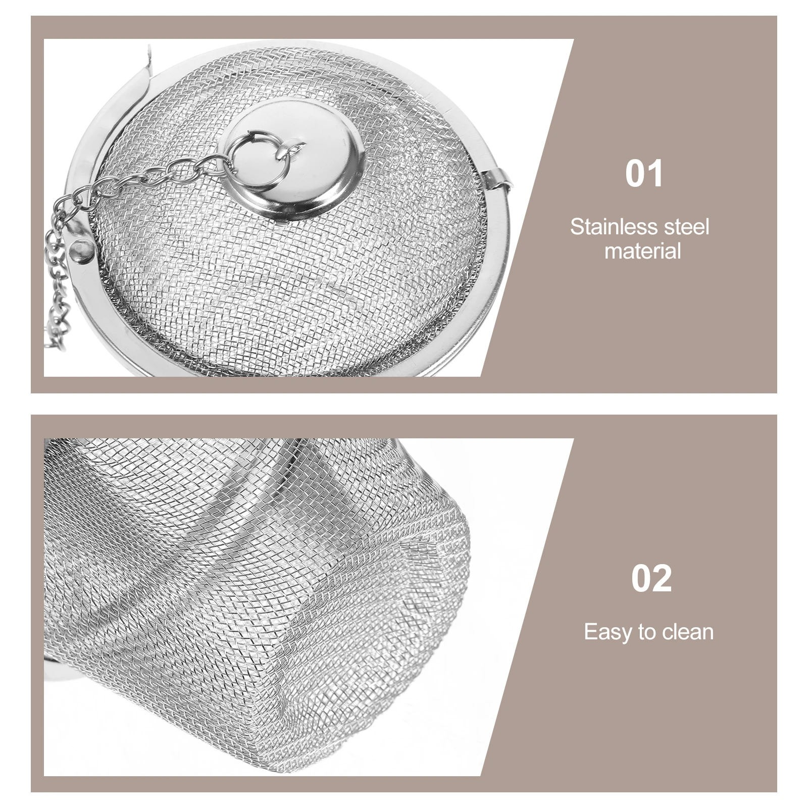 

Premium Stainless Steel Infuser For Loose Leaf Herbal Tea Easy Clean Flat Bottom Spice Ball Steep Hot Water Reusable Flavorful