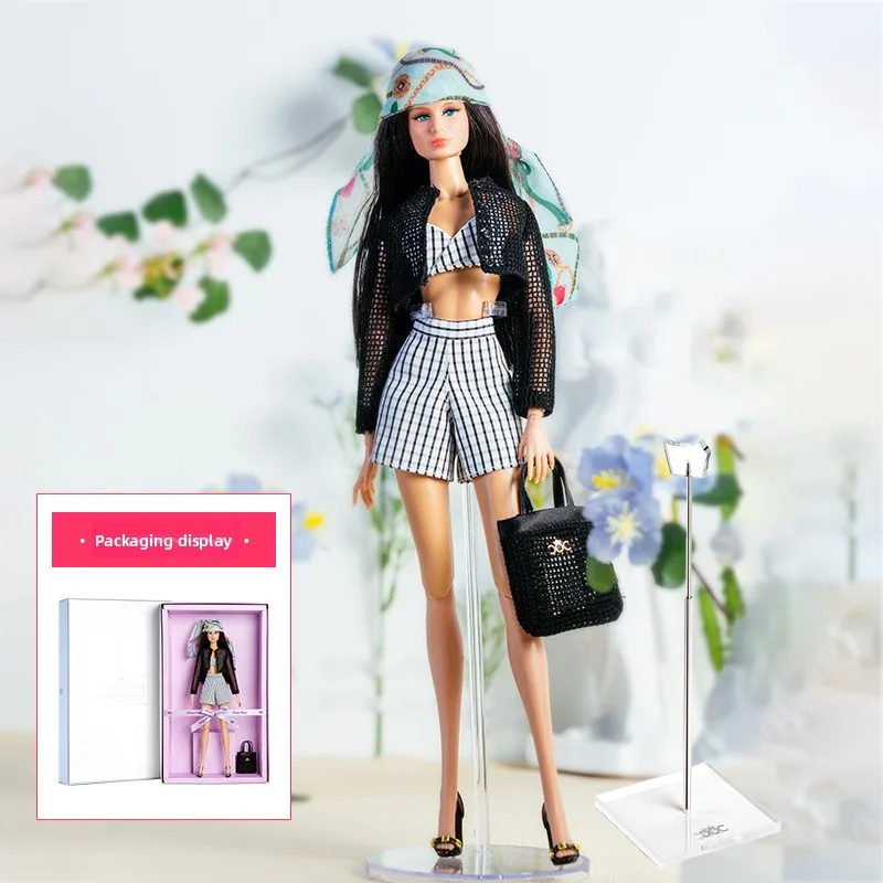 32 ซม.Supermodel ตุ๊กตาเสื้อผ้าตุ๊กตาชุดแฟชั่น Hollowed OUT TOP ชุดเจ้าหญิง DIY ของเล่นสะสมของขวัญกล่อง