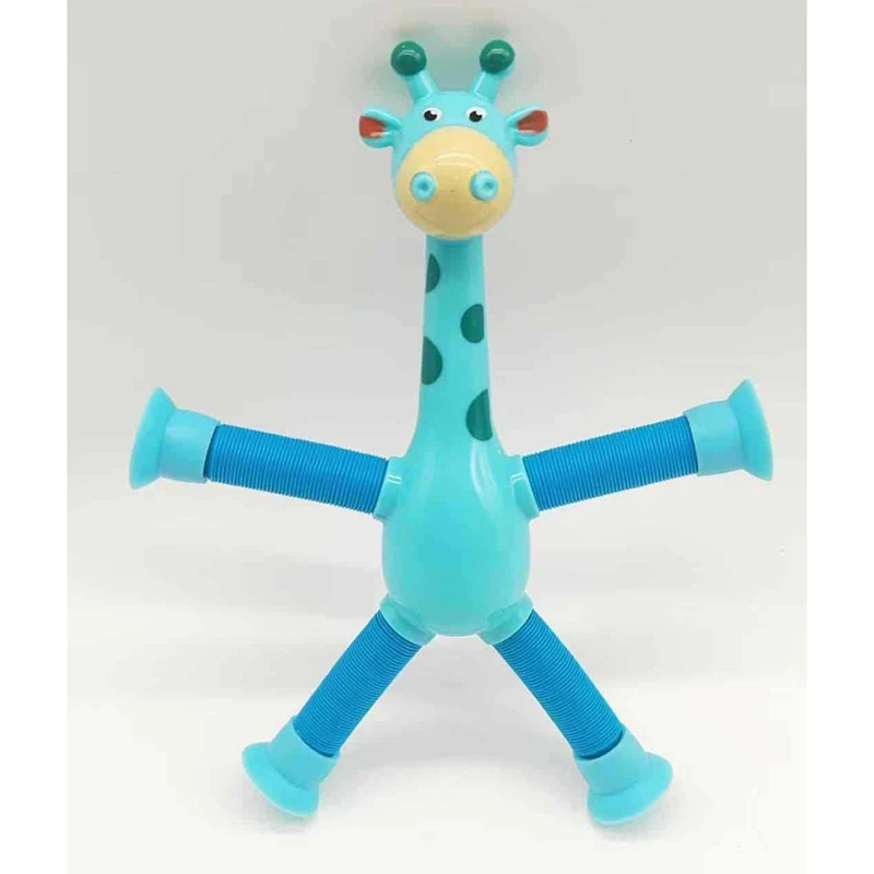 Lot de 4 ventouses de girafe de dessin animé, jouets d'instituts