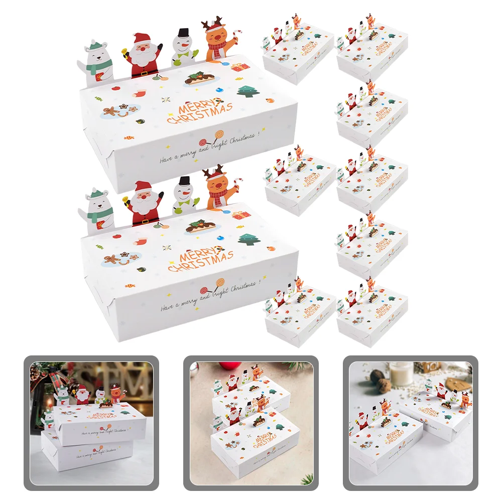 

Holiday Gift Boxes Party Decorations Xmas Supply Bride Christmas Cookie Containers