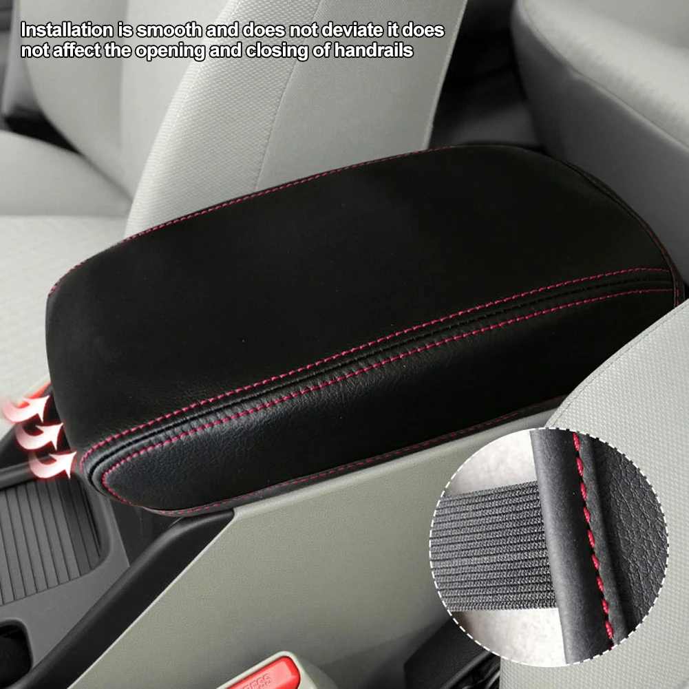 Car Microfiber Leather Interior car accessories Center Armrest Box Cover Sticker Trim For Honda Civic 9th Sedan 2012 13 14 2015