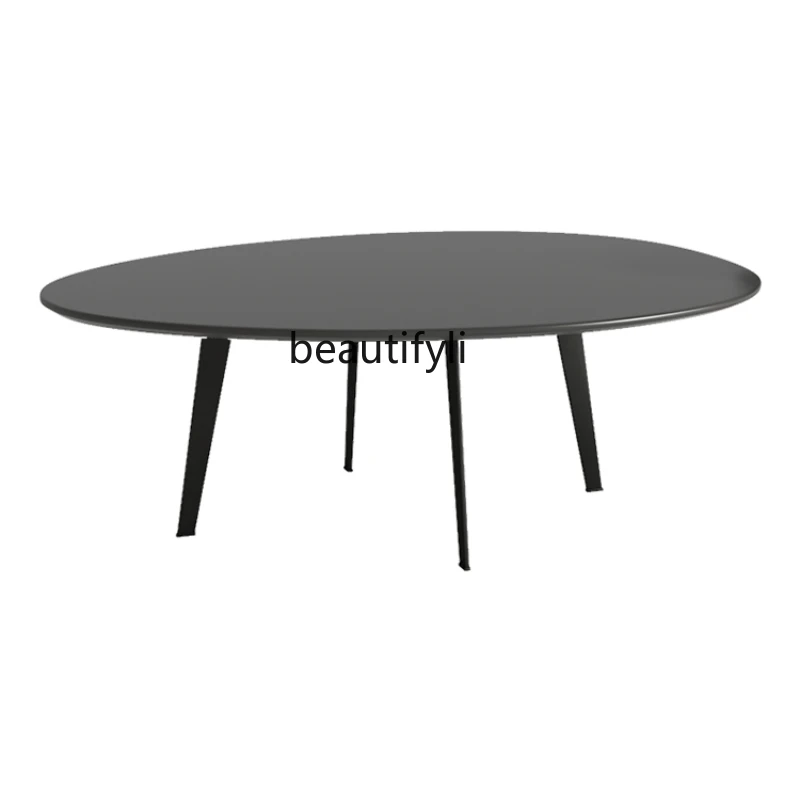 CXH Oval Tea Table Combination Light Luxury Modern Minimalist Living Room Small Apartment Creative Designer