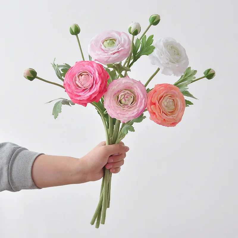 

5 шт./лот увлажняющие 2 головки росы лотоса настоящий сенсорный искусственные цветы для домашнего декора вечерние искусственные цветы свадебный букет искусственный пион