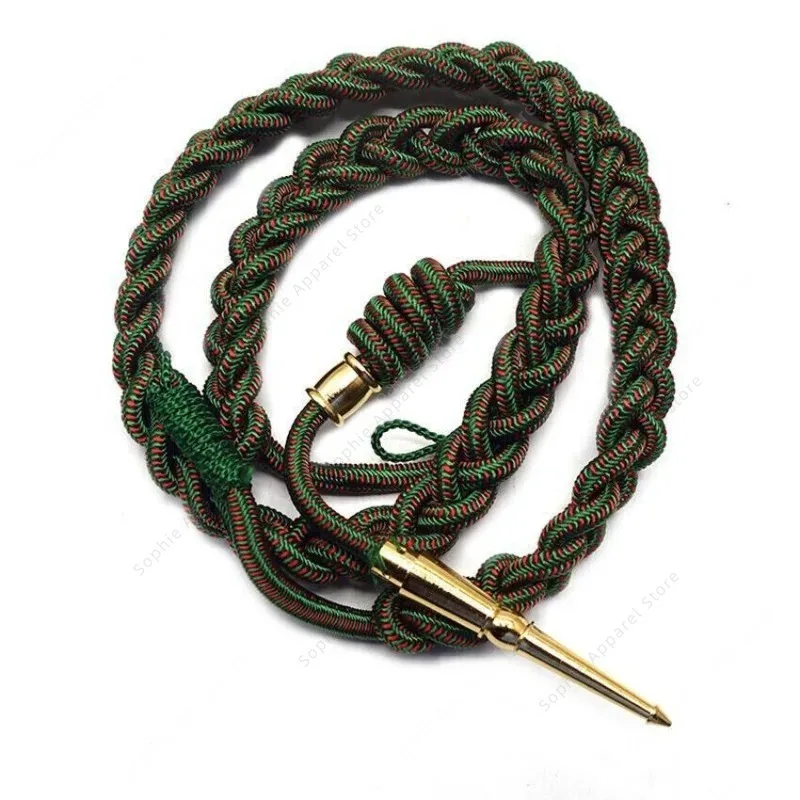 Vestido do corpo de fuzileiros navais dos EUA AIGUILLETTE VERDE VERMELHO TRENHADO CORDÃO DE Ombro Aguillette Aiglet Aglet Acessórios