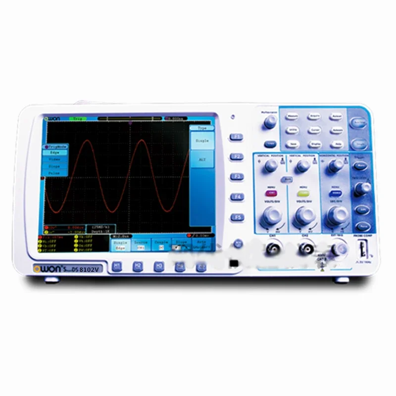 OWON SDS8102-V Digital Storage Oscilloscope 8'' LCD 100MHz 2GS/s VGA