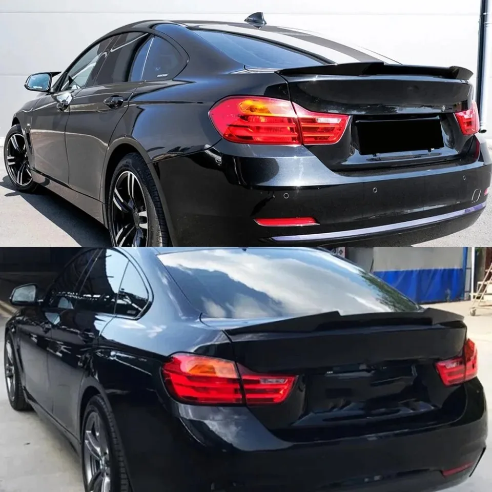 

For BMW 4 Series F36 M4 Style Glossy Black Carbon Fiber Look Rear Spoiler Wing 2014-2020 - Vehicle Accessory
