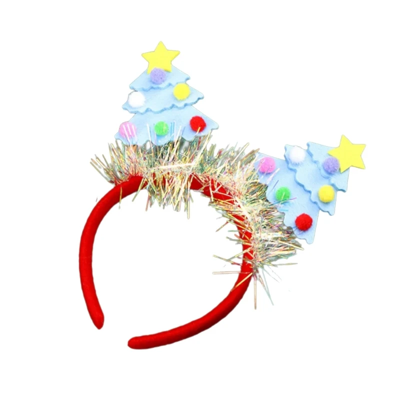 Celebrate in with Unisex Christmas Tree Headband for Women Kids Christmas Accessory Youth Holiday Headgear