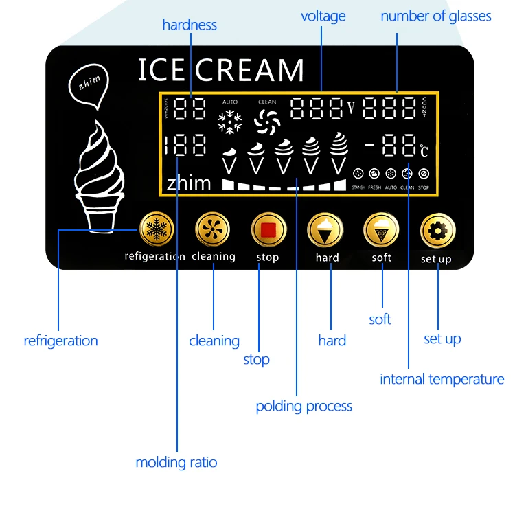 Maquina De Helados 18L/H 3 Flavors Ice Cream Making Machine Maker Commercial Soft Serve Ice Cream Machine for Business Prices