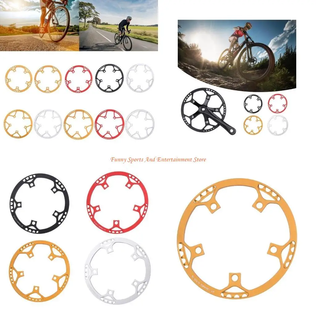 

C4DE Folding Bikes Crank BCD130 Single Disc Hollows Crankset 45T/47T/53T/56T/58T