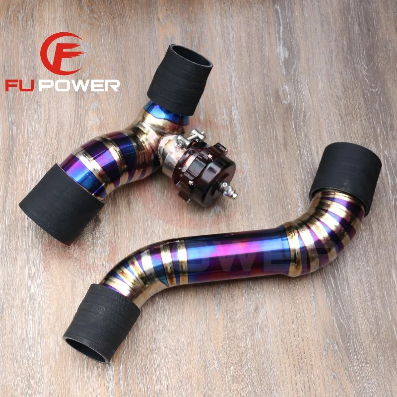 

Reinforced Titanium Turbo Piping 50MM Blow off Valve Kit SeaDoo 300 230 Intercooler Titanium Tubes