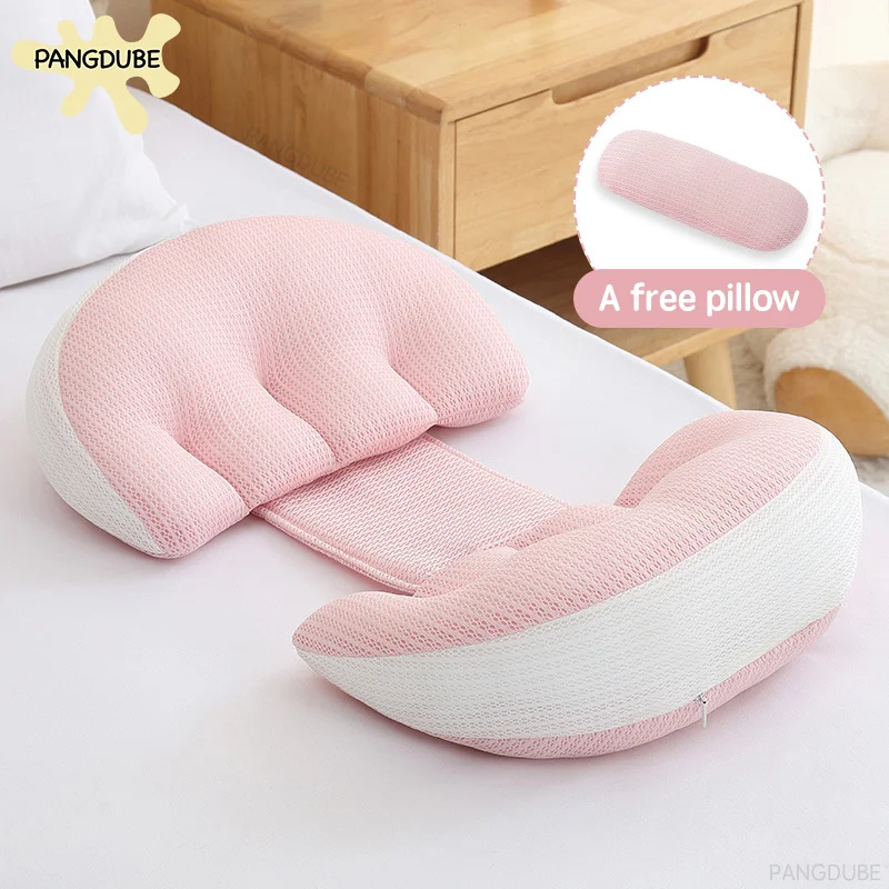 PANGDUBE Pregnancy Pillow Maternity Lumbar Support Waist Pillow Tencel Cooling Breathable Cushion for Pregnant Women Back Pain