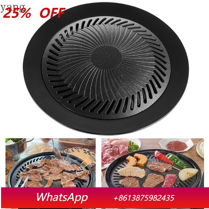 

LMM10 Inch Indoor Cooking Grill Non-stick grill pan Smokeless grill pan for gas and induction cooker