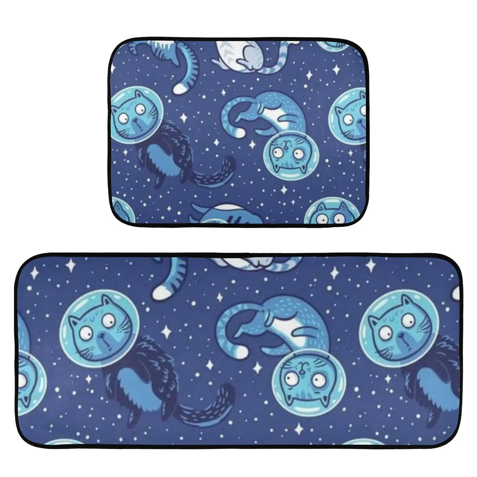 Carpet kitchen matsNon-Slip Bath Mat and Toilet Mat Bathroom Rug Set Soft living room Washable Bath MatsBath set of 2