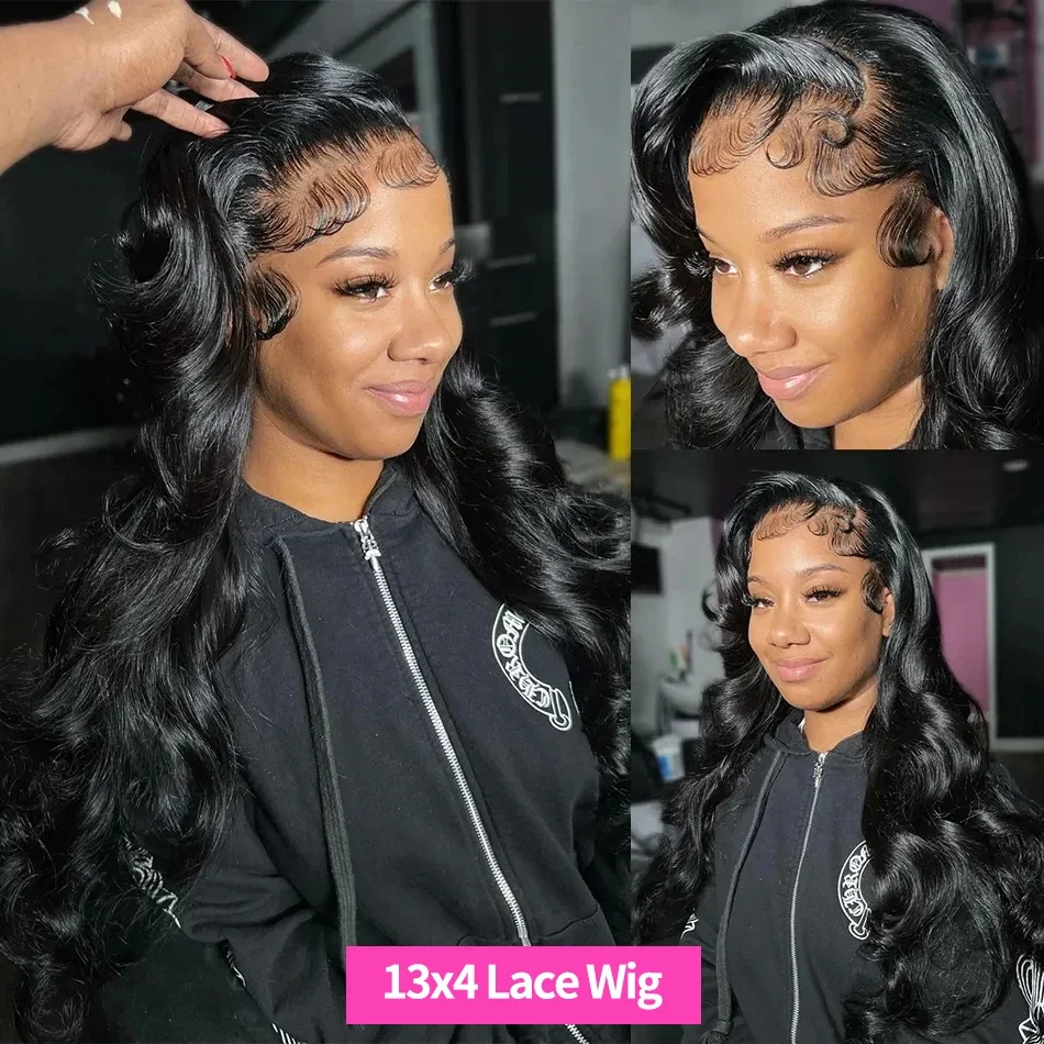 13x4 13x6 Transparent Lace Front Wig Body Wave Lace Front Wig 36 Inch HD Lace Frontal Wigs Pre Plucked Human Hair Wigs For Women