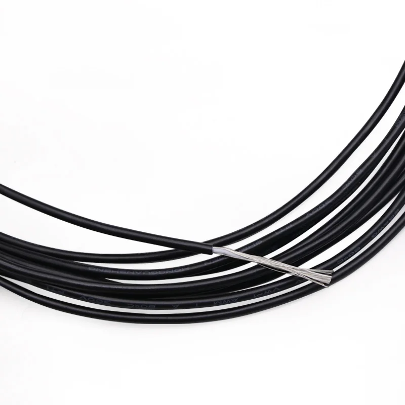 1 м, 32AWG, 30AWG, 28AWG, 26AWG, 24AWG, UL1430, экранированный провод, ПВХ сигнальный кабель, hpanel, аудио, одножильный, электронный провод, черный/серый