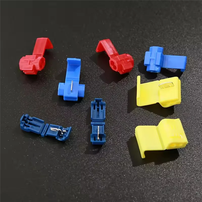 AT19-Lock Electric Wire Cable Connectors Quick Splice Terminals Crimp Non Destructive For Wire Car Boat Motorcycle 65Pcs