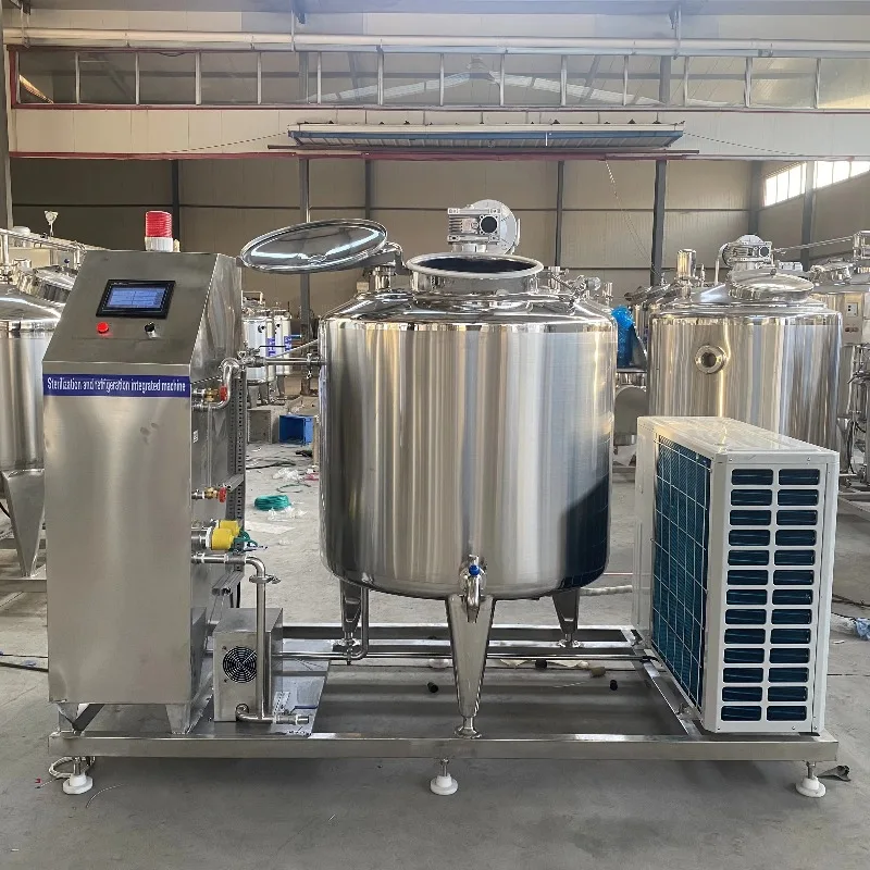Dairy Juice Pasteurization Machine Stainless Steel Tank Refrigeration System Customized