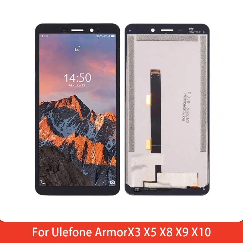 LCD Screen For Ulefone ArmorX3 X5 X8 X9 X10 LCD Display Touch Screen With Dgitizer Assembly Replacement Parts
