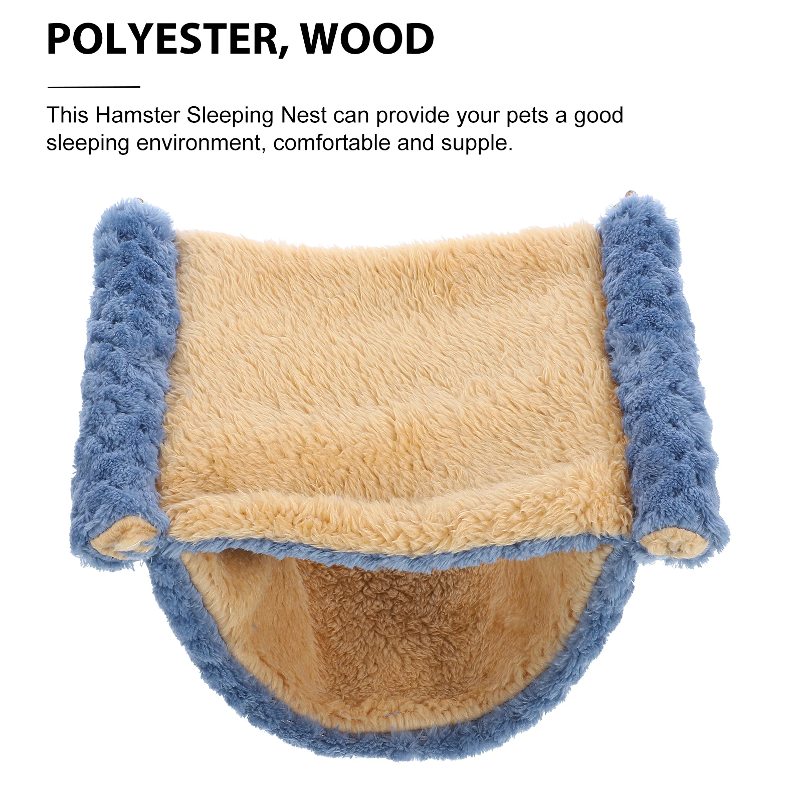 

Adorable Hamster Sleeping Nest Cage Hanging Warm Comfortable Chinchilla Hammock Pet Cage Nest For Small Pets Lightweight Wood
