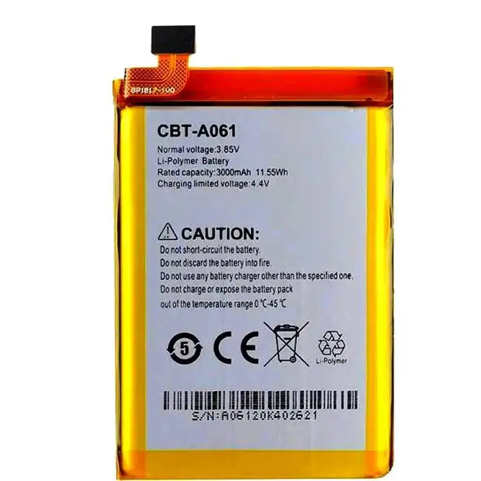 بطارية هاتف محمول 3000Mah عالية الأداء محمولة لـ Cubot Kingkong Mini 2 Rugged 4 "Cbt-A061