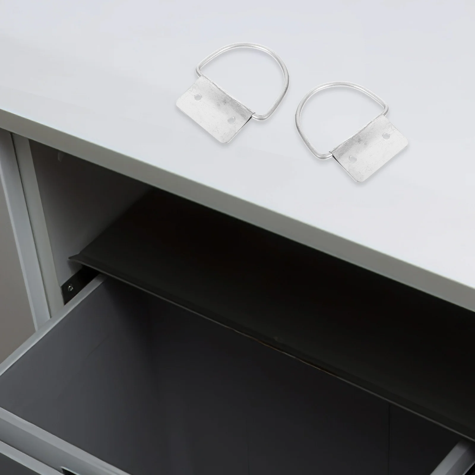 

10Pcs Stylish Trash Can Pull Handle Ring Durable Iron Handle for Garbage Cans Toolbox Chest Easy Installation Pull Ring