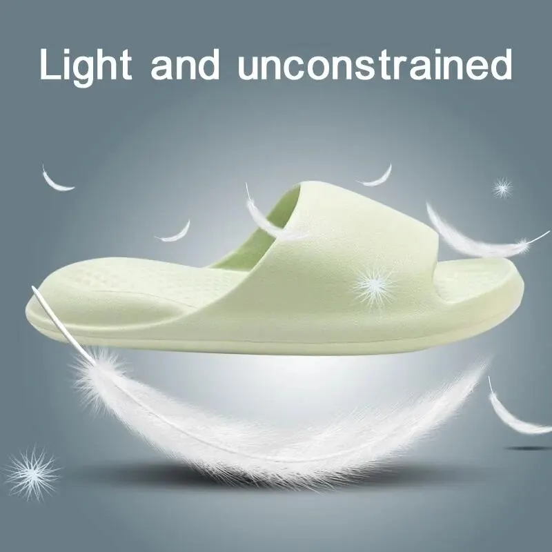 

Women's Open Toe Quick Drying Minimalist Indoor Pillow Slides Super Soft Solid Color Non Slip Home Bath Shoes