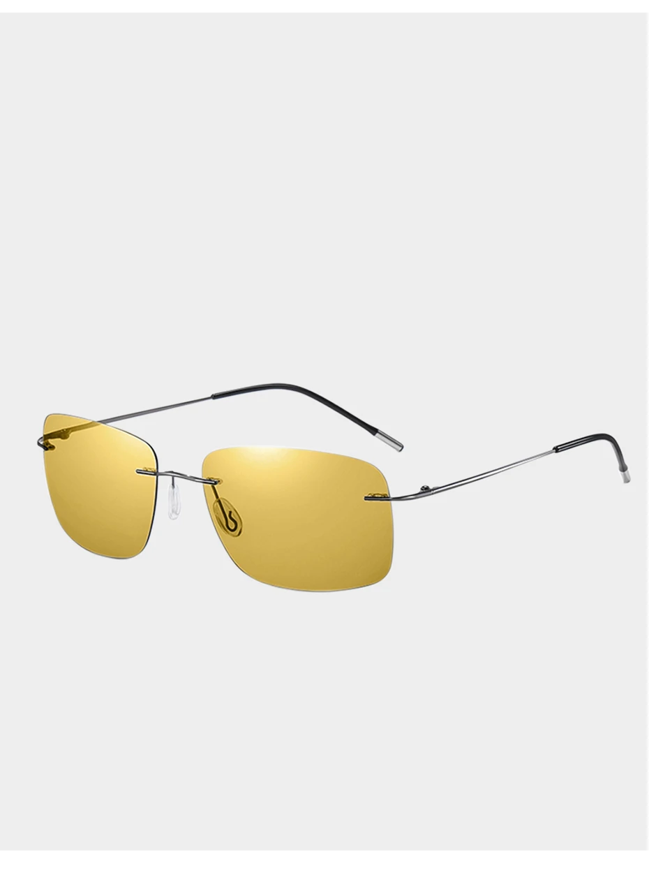 CAPONI Square Herren Sonnenbrille Nachtsicht photo chrome randlose Sonnenbrille hochwertige klassische Design UV400 Brille bsys7467 – Detail 12