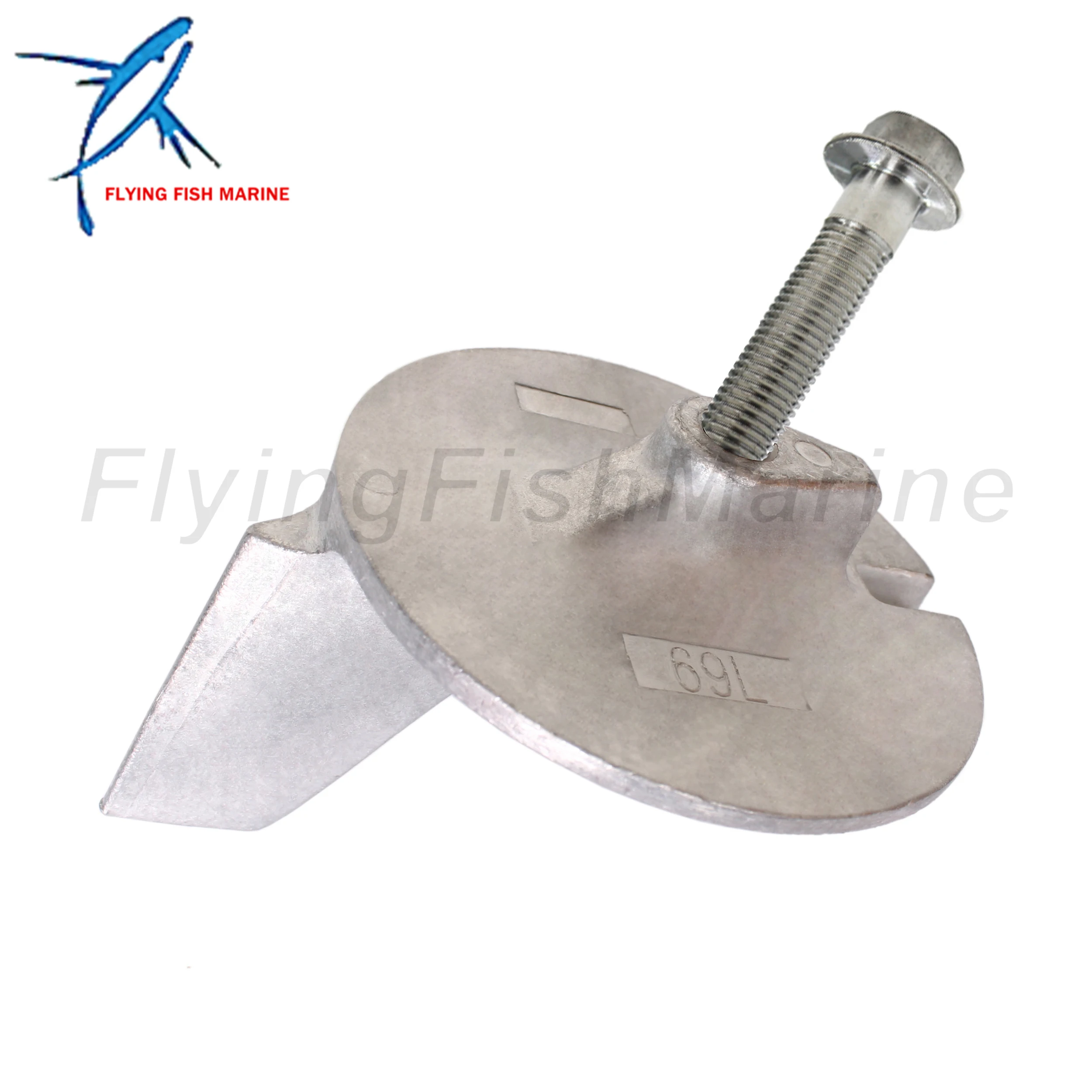 Boat Engine 69L-45371-00 18-6122Z Trim Tab Anode for Yamaha Outboard Motor 200HP 225HP 250HP 300HP