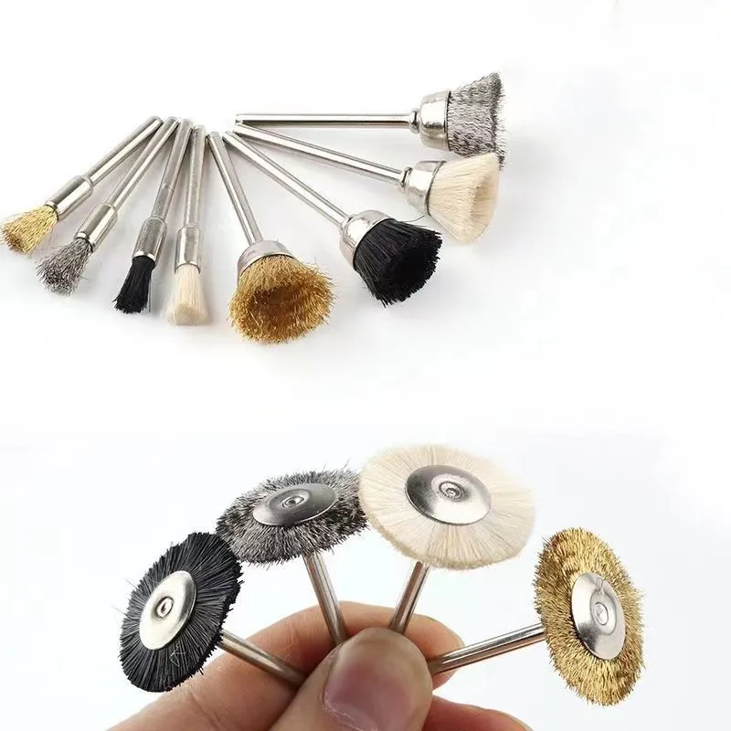 1pc Nail Drill Bit Cleaning Brush Portable Electric Manicure Drills Copper Wire Drill Brusher Cleaner DIY Nail Art Accessories