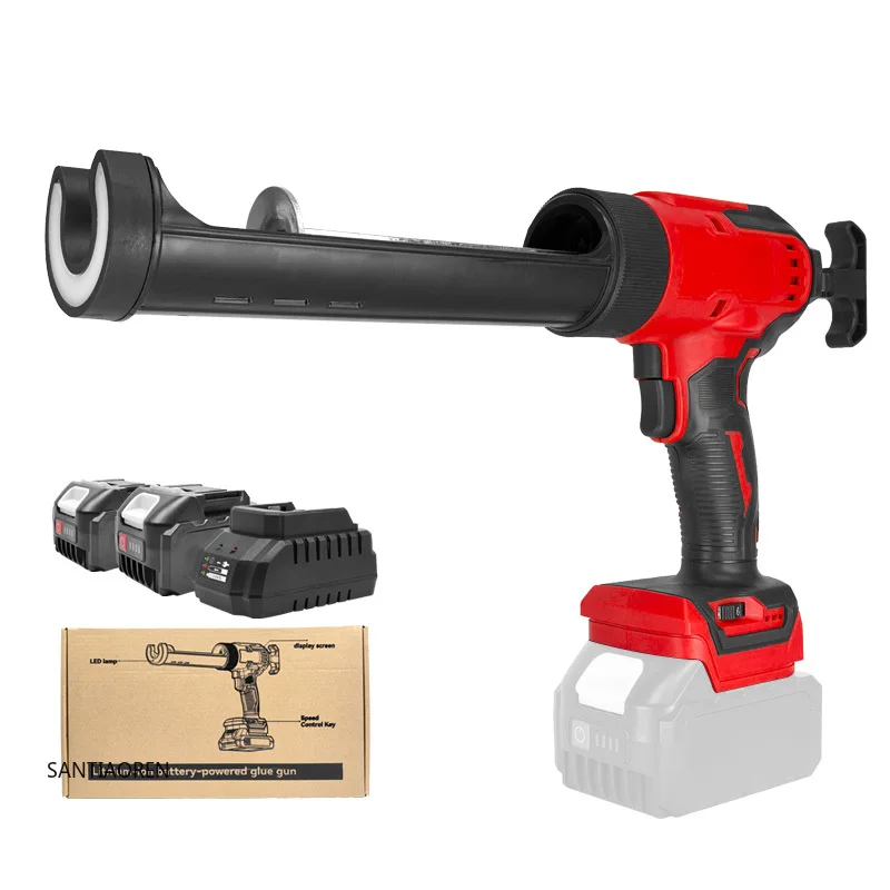 

2025Practical Home Use Rechargeable Electric Seam Gun Industrial Grade Lithium Glass Glue Caulking Gun with Battery Power Source