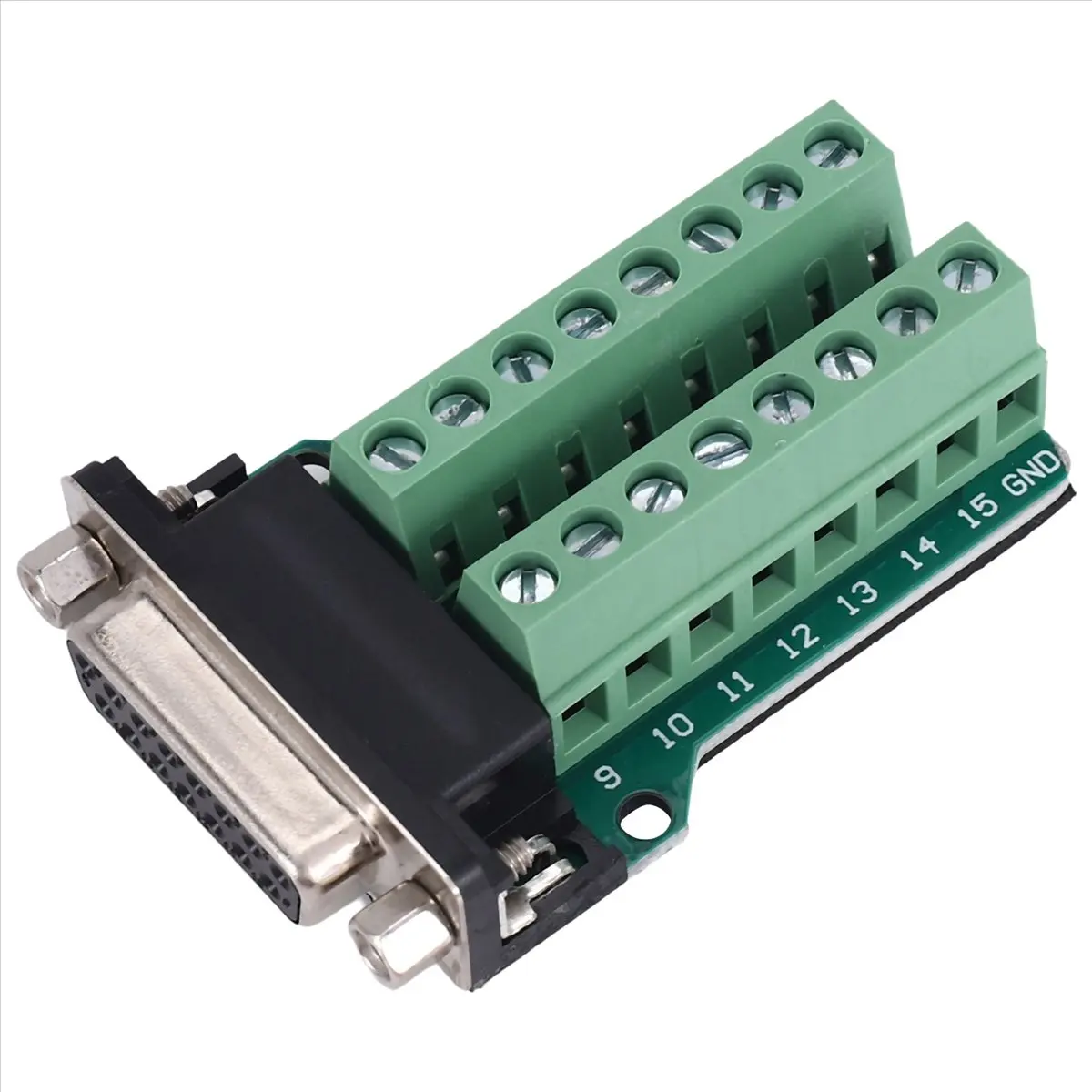 Affidable- DB15 D-SUB VGA 15 broches femelle adaptateur Jack Terminal carte PCB de dérivation
