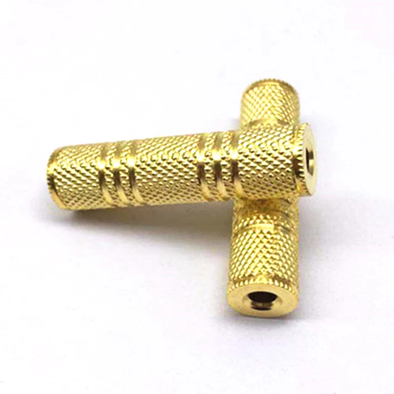 1/5/10PCS 3.5mm Jack Coupler Gold Plated 3.5 mm Female to 3.5mm Female Jack plug audio Stereo Coupler Socket Adapter connectors