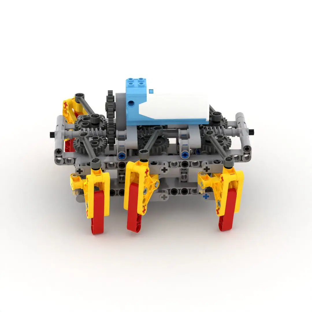 Small engineer, domestic building block, gear, mechanical group, robot model assembly, hexapod spider set, charging model