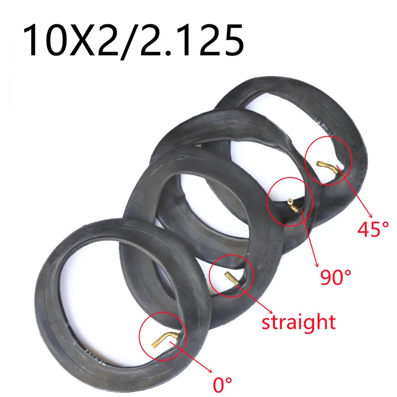 Inner Tube 10x2.125/2.50 Curved/Straight Valve for Schwinn Tricycle Baby Tricycle Stroller Scooter 10'