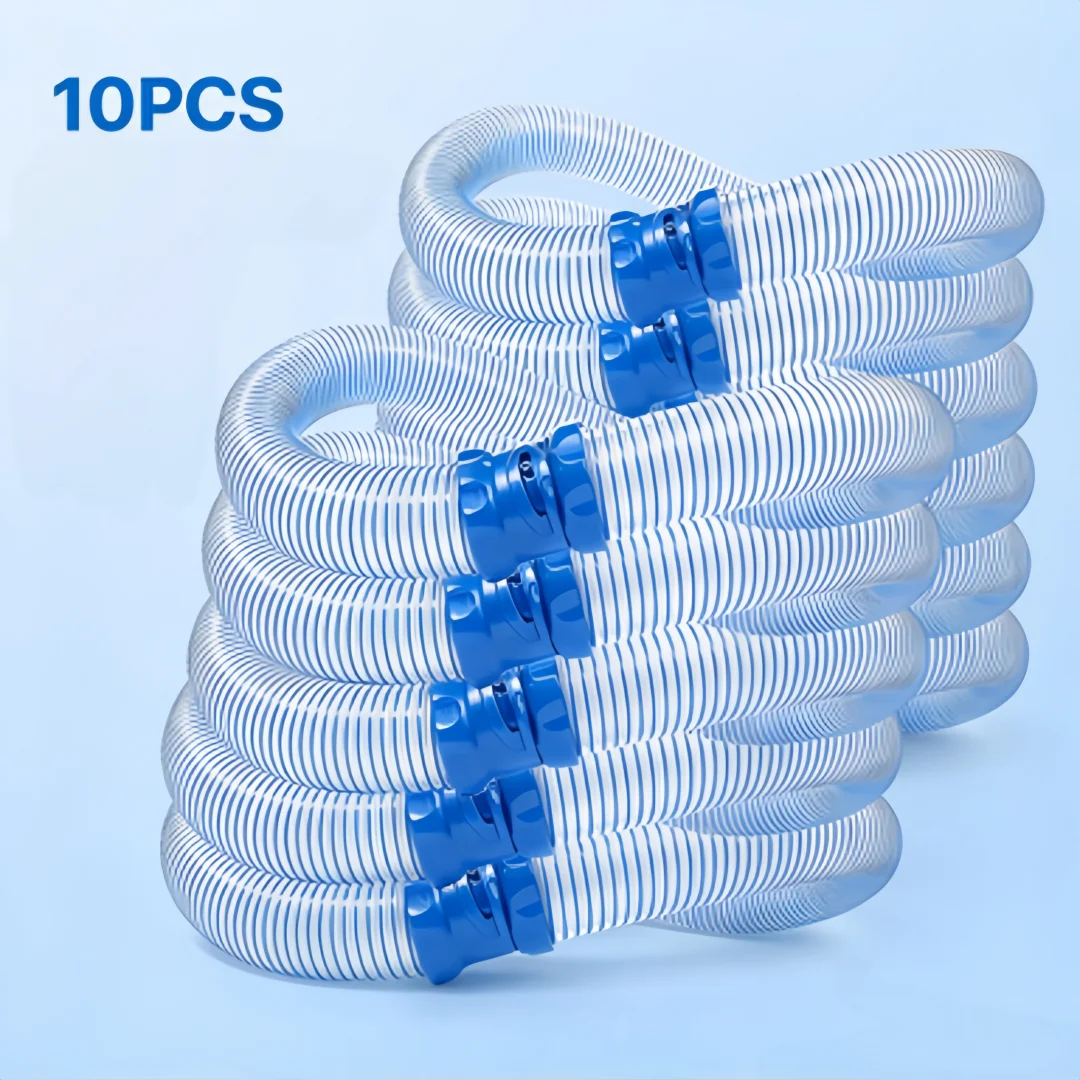 10-Pack Pool Vacuum Hose - Compatible with Zodiac X7 T3 T5 Mx6 Mx8 - Suitable for cleaning pools up to 100 cm wide, made of blue