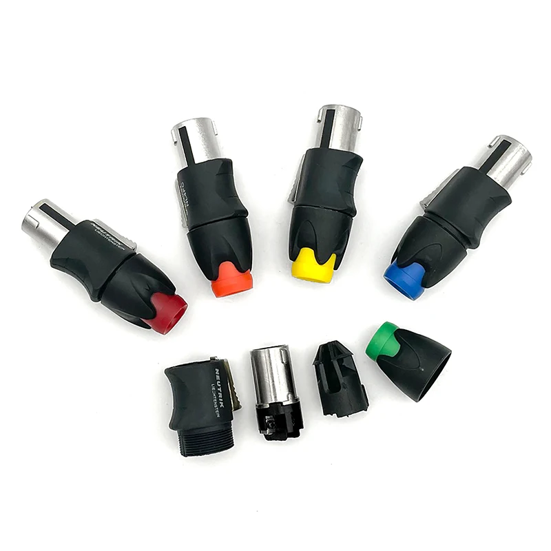 1 pcs Metal 4 Pin Ohmic Connector Professional Audio Plug Stage Slightly Speaker Wire Accessories Solder-free NL4FCHot Sale