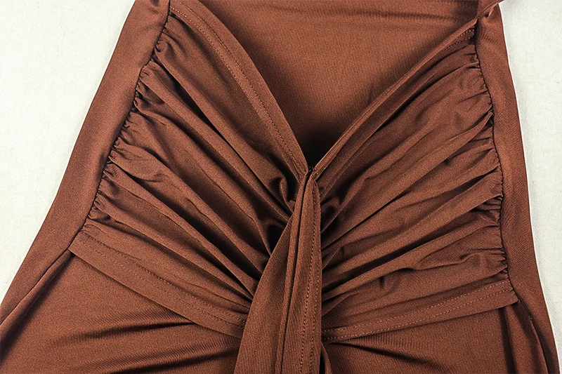 Seksowne sukienki maxi z bandażami, marszczeniami, długim rękawem, dekoltem w kształcie litery O, wycięciami, idealne na wieczorne wyjścia, do klubu nocnego, na studniówkę lub imprezę, sukienki maxi Vestidos Longos