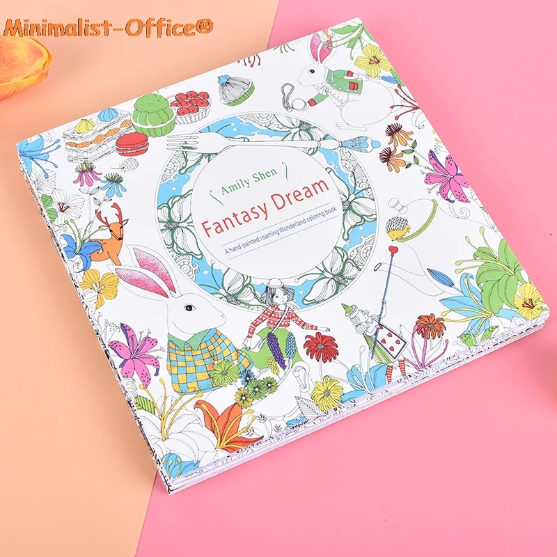 Coloring Book For Children Adult Relieve Stress Kill Time Painting Art Book Anti-Stress Magic Forest Fantasy Dream Wonderland