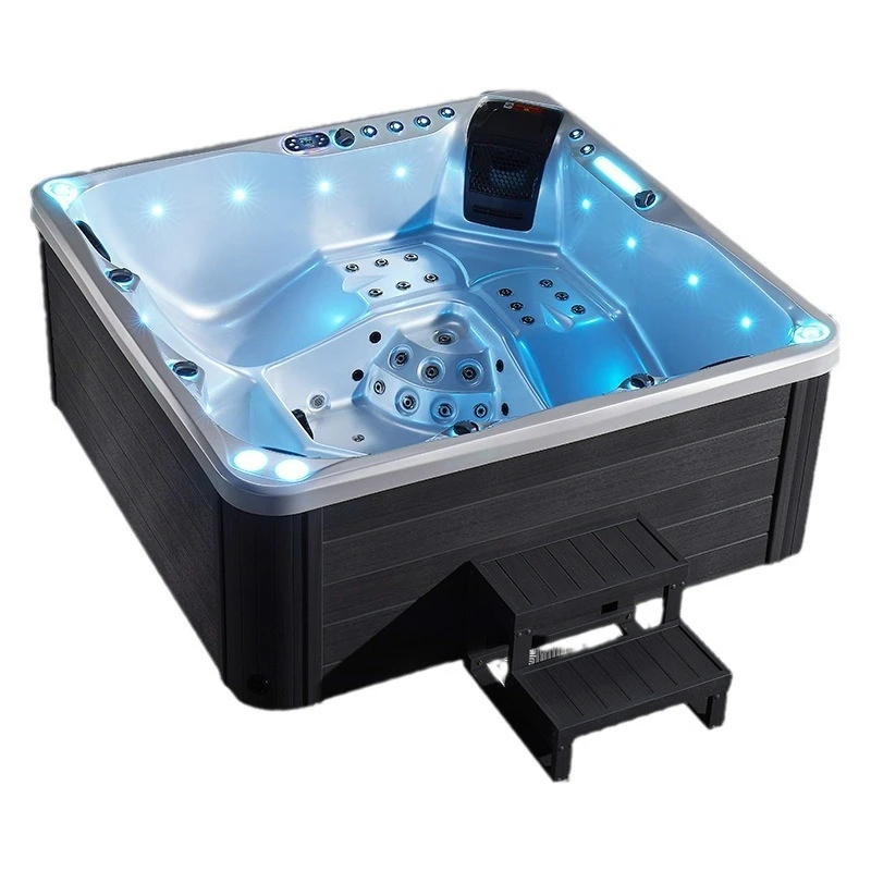 Outdoor Jacuzzi Acrylic, Smart Thermostatic Garden Terrace Soaking Pool