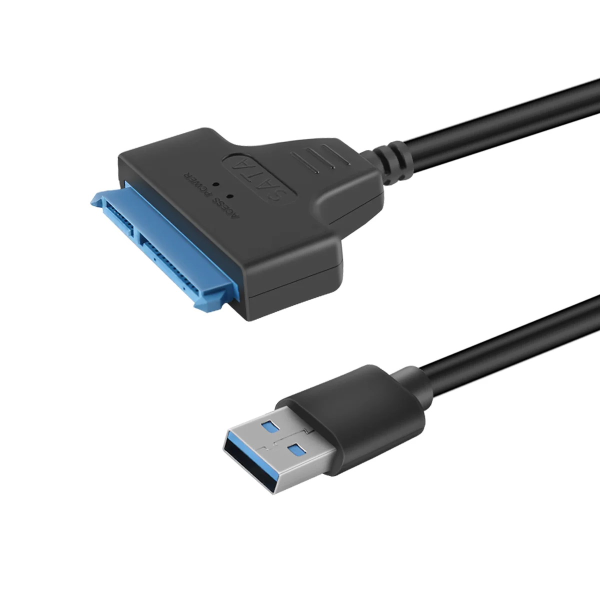 Sata Iii สาย USB 3.0 อะแดปเตอร์ฮาร์ดไดรฟ์ภายนอก USB TO Serial Ata 22Pin Converter ฮาร์ดดิสก์ W/Uasp สําหรับ 2.5 นิ้ว HDD/Ssd 50 ซม.